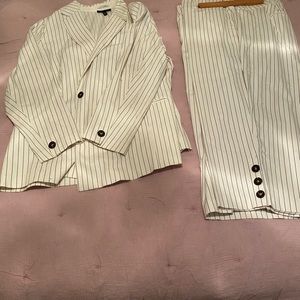 Crop pant suit plus size